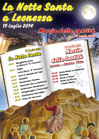 Notte Santa e Marcia della Santit del 19 e 24 luglio 2014 