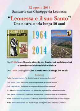 Leonessa e il suo Santo: una nostra storia lunga 50 anni, 1964 - 2014 