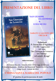 presentazione libro San Giuseppe da Leonessa