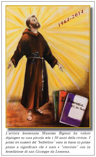 quadro di Massimo Bigioni dedicato al cinquantenario di Leonessa e il Suo Santo